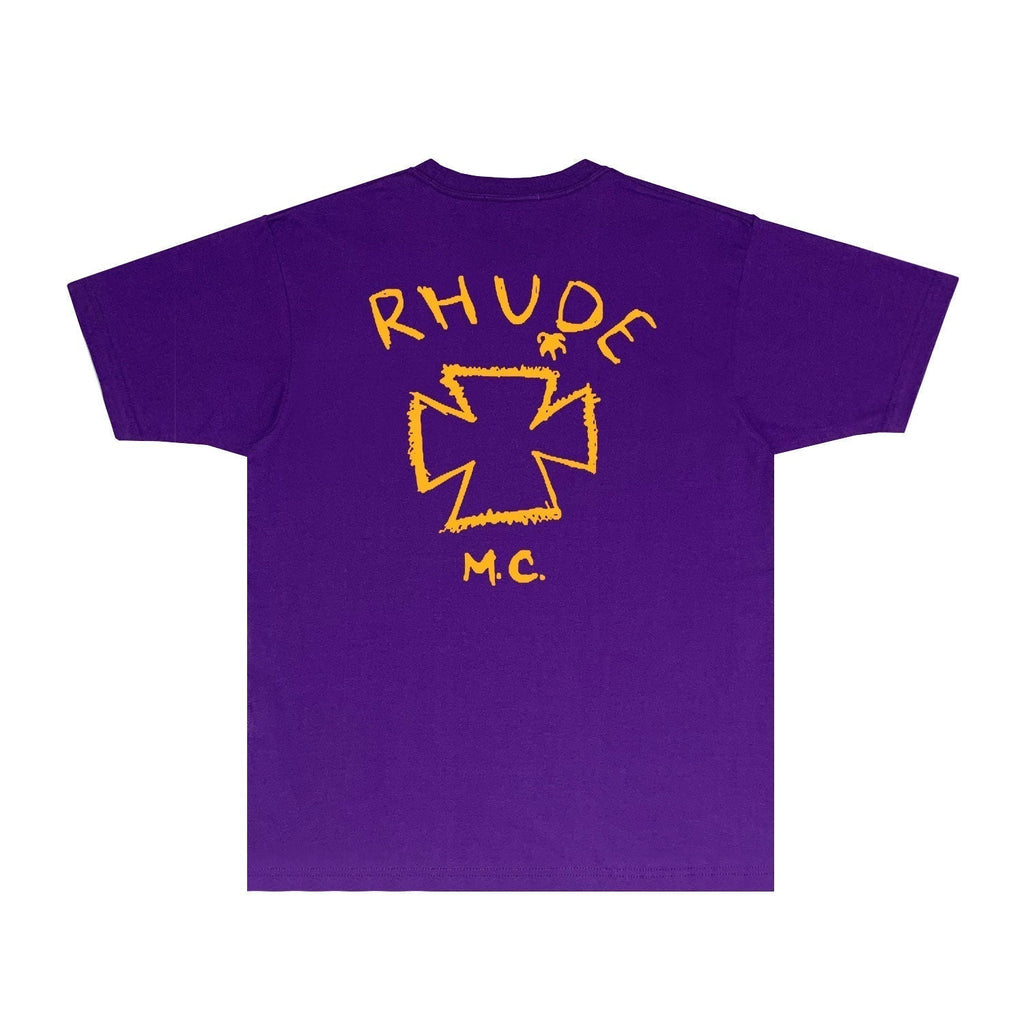 Rhude T-shirts Printed Trendy Pure Cotton