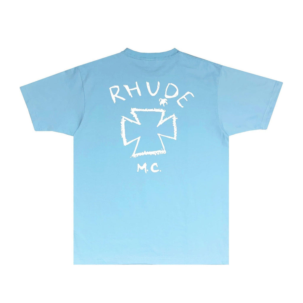 Rhude T-shirts Printed Trendy Pure Cotton