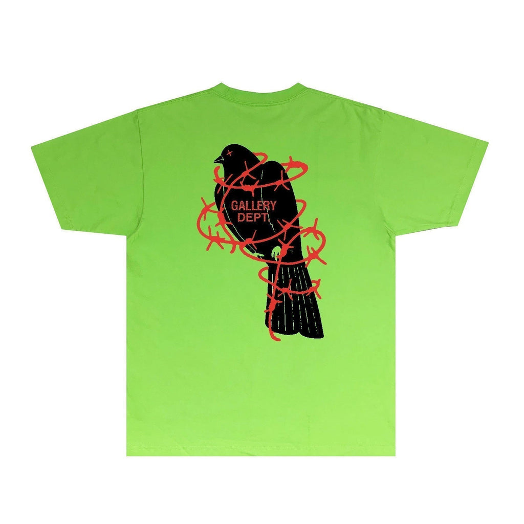 Gallery Dept T Shirt Retro Printed Loose Short-Sleeved Shirt
